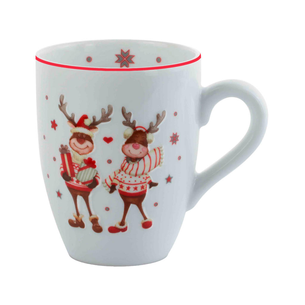 X-Mas HRNEK NA KÁVU porcelán X-Mas